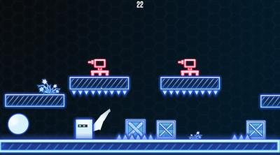 Screenshot of 2D Neon Cube