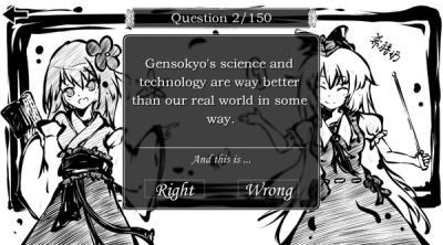 Screenshot of aaeeac ~ Perfect Memento of Touhou Question