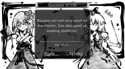 Screenshot of aaeeac ~ Perfect Memento of Touhou Question