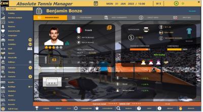 Capture d'écran de Absolute Tennis Manager