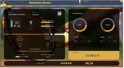 Capture d'écran de Absolute Tennis Manager