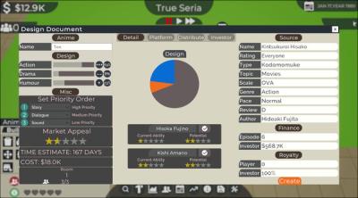 Screenshot of Anime Studio Tycoon