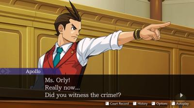 Screenshot of Apollo Justice Ace Attorney Trilogy