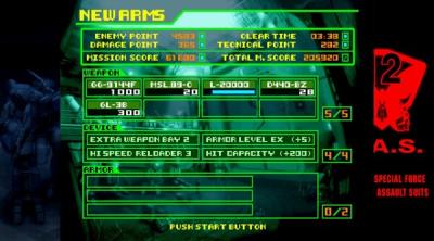 Screenshot of Assault Suit Leynos 2 Saturn Tribute