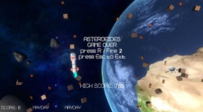 Screenshot of Asteroides