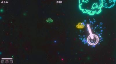 Screenshot of Asteroids Neon