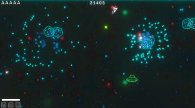 Screenshot of Asteroids Neon