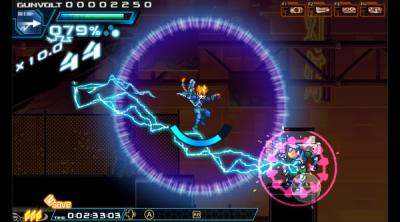 Capture d'écran de Azure Striker Gunvolt