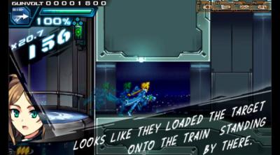 Screenshot of Azure Striker Gunvolt: The Anime