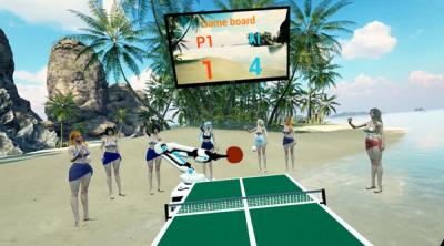 Screenshot of Beach Ping Pong Babes VR