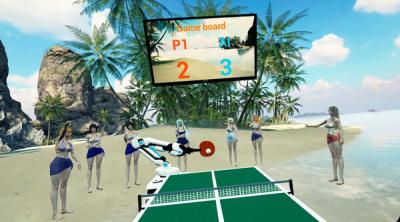 Screenshot of Beach Ping Pong Babes VR