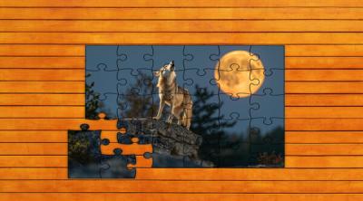 Screenshot of Bear vs. Wolf Jigsaw Puzzle