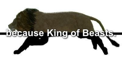 Logo von because King of Beasts.