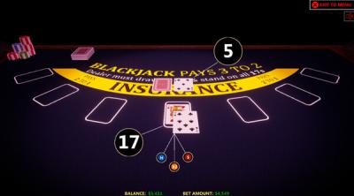 Screenshot of Blackjack Simulator 2024