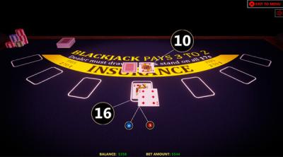 Screenshot of Blackjack Simulator 2024