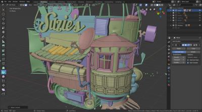 Screenshot of Blender