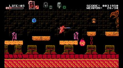 Screenshot of Bloodstained: Curse of the Moon