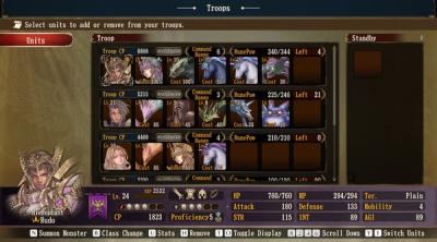 Screenshot of Brigandine: The Legend of Runersia