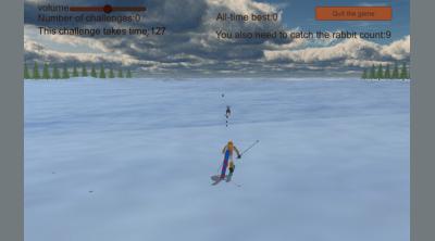 Screenshot of Chasing rabbits in snow