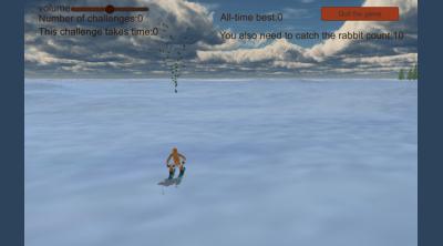 Screenshot of Chasing rabbits in snow
