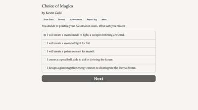 Screenshot of Choice of Magics