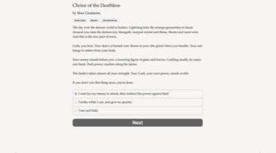 Screenshot of Choice of the Deathless