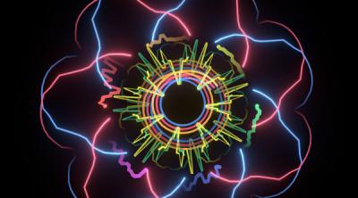 Screenshot of Chromesthesia VR Music Visualizer