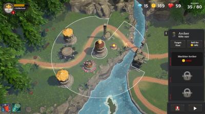 Screenshot of Cliff & Field Tower Defense