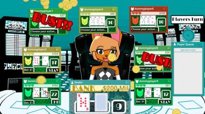 Screenshot of Cole Dingo's Vtuber Blackjack