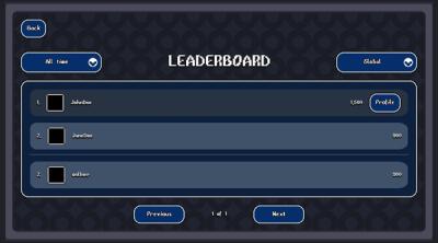 Screenshot of Collectibles!