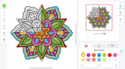 Screenshot of Coloring Book for Adults