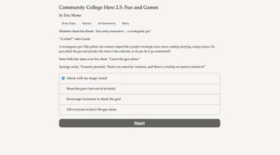 Screenshot of Community College Hero: Fun and Games