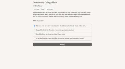 Screenshot of Community College Hero: Trial by Fire