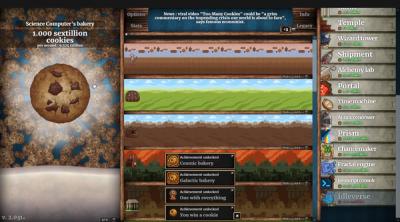 Screenshot of Cookie Clicker