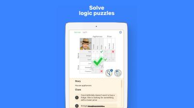 Screenshot of Cross Logic Puzzle Game