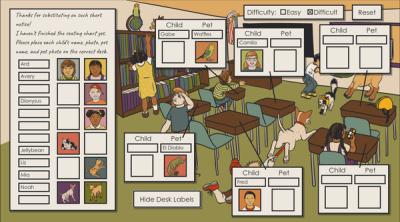 Screenshot of Deductopia Chapter 1: Bring Your Pet to School Day