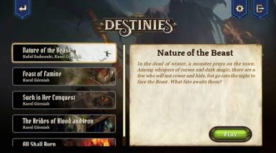 Screenshot of destinies