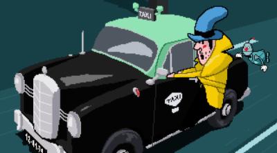 Screenshot of Detective Case and Clown Bot in: Murder in the Hotel Lisbon