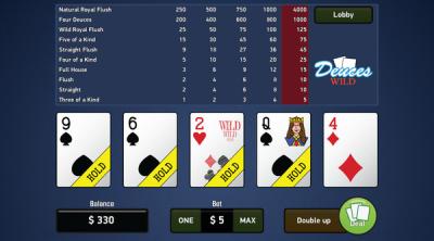 Screenshot of Deuces Wild - Video Poker
