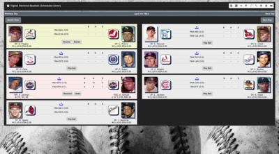 Screenshot of Digital Diamond Baseball V12