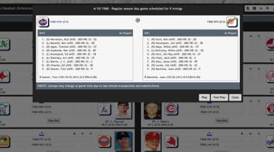 Screenshot of Digital Diamond Baseball V13