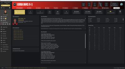 Screenshot of Draft Day Sports: College Football 2025