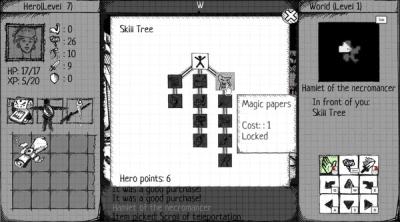 Screenshot of Drawngeon: Dungeons of Ink and Paper