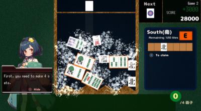 Screenshot of Drop Mahjong tiles