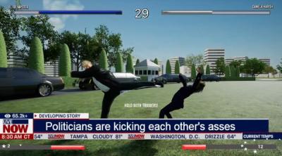 Screenshot of Election FighterZ: Kamala vs trump