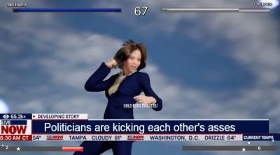 Screenshot of Election FighterZ: Kamala vs trump