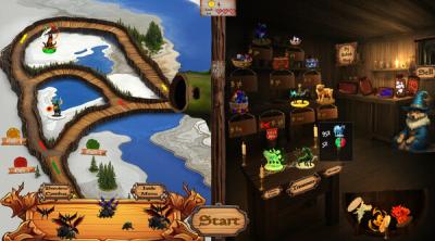 Screenshot of Elemental Dog Defense