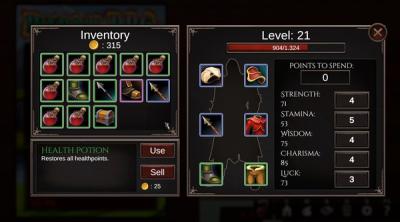 Screenshot of Eternal Pinball RPG