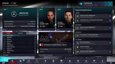 Capture d'écran de F1 Manager 2022