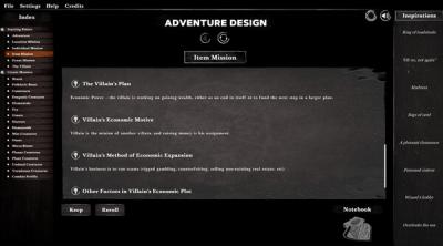 Screenshot of Fantasy Adventure Builder